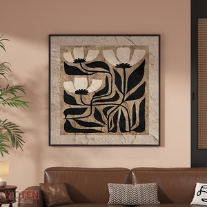 <span class=keywords><strong>Arredamento</strong></span> <span class=keywords><strong>moderno</strong></span> per la casa di fascia alta Maillard retrò antico arancio Texture floreale arte della parete dipinti su tela per soggiorno olio di fiori - Product Image 4