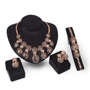 Wholesale Crystal Rhinestone Main Stone and Jewelry Sets Jewelry Type traditional indian gold jewellery