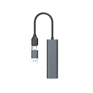 อุปกรณ์คอมพิวเตอร์<span class=keywords><strong>3</strong></span> in 1 USB C 5V HUB Type C เพื่อ RJ45 1000Mbps USB ฮับ Type-C Splitter Docking Station <span class=keywords><strong>3</strong></span> in 1สำหรับแล็ปท็อป - Product Image 2
