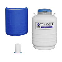 YDS-30-125 Réservoir d'azote liquide en alliage d'aluminium de 30 L avec une longue durée de vie pour les échantillons cellulaires