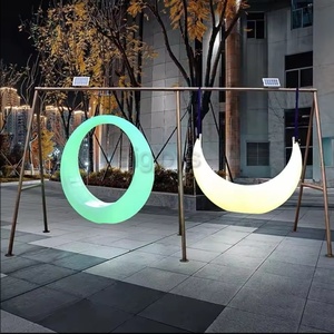 Balançoire LED à prix abordable pour enfants - <span class=keywords><strong>Parc</strong></span> d'aventure extérieur et usage domestique, capacité 2 personnes, sans moteur - Product Image 2