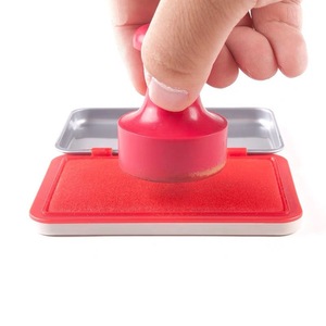 Tampon encreur à séchage rapide AYZ97516, tampon carré rouge, encre à base d'eau pour sceaux et tamponnage financier - Product Image 1