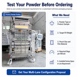 KL Automatic Multi Line 3 in 1 Instant Coffee Powder Sachet Filling Machine 8 Lane Stick Pack High Speed Multi Lane Design Ensur - Product Image 6