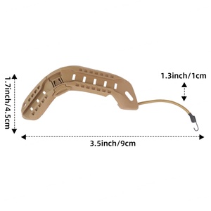 Casco Ligero ACH ARC Color Caqui con Rieles Laterales, Kit de Rieles Tácticos para Deportes de Equitación Infantil - Product Image 2