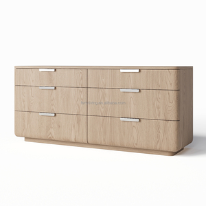 FERLY Ensemble de meubles de chambre à coucher de mode Commode en bois massif de chêne de luxe avec <span class=keywords><strong>plusieurs</strong></span> tiroirs - Product Image 4