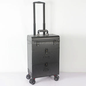 Valise de maquillage professionnelle à roulettes avec tiroirs, valise de cosmétologie sur roulettes, boîte à ongles, valise de maquillage, valise de tatouage, valise de <span class=keywords><strong>voyage</strong></span> - Product Image 4