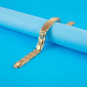 3500 Gauss mıknatıslar ile çelik Metal bileklik manyetik toka kayış moda Charm bilezikler ile terapötik manyetik terapi - Product Image 3