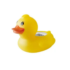 Thermomètre flottant bébé baignoire intérieure thermomètres d'eau animal jouet en caoutchouc canard bébé bain numérique et thermomètre de chambre