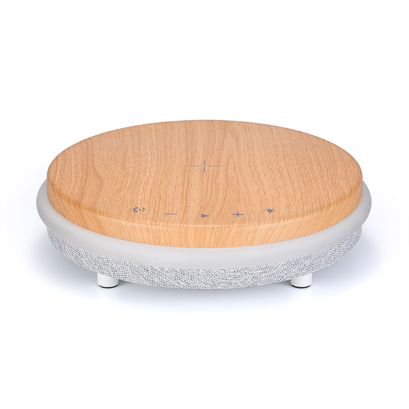 Лидер продаж, светодиодная настольная лампа 15 Вт, прикроватная лампа, беспроводное зарядное устройство со светодиодным ночником и динамиком