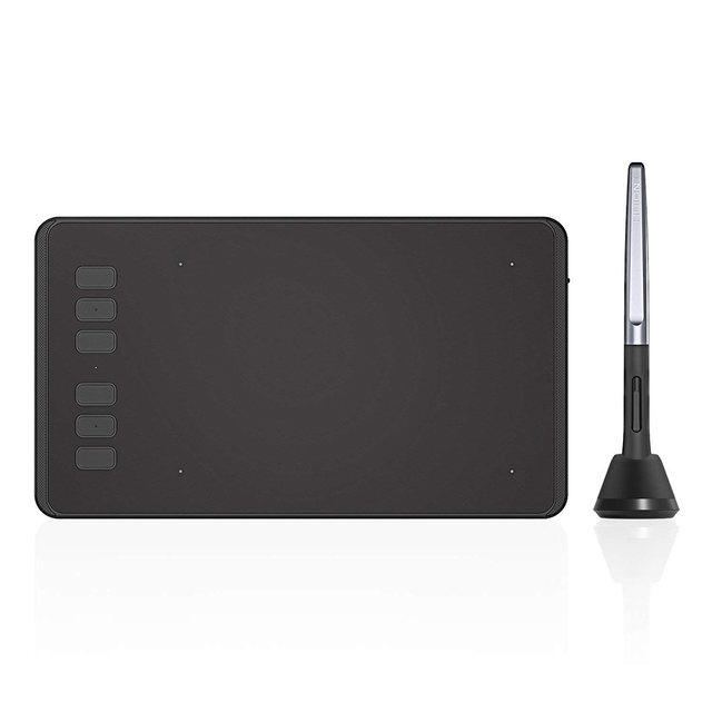 Huion H640P 8192 Levels Pressure Portable Interactive with Pc Digital Stylus Drawing Graphic Tablet
