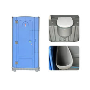 مرحاض متنقل حديث مسبق الصنع من البلاستيك HDPE مع غرفة استحمام للاستخدام في المناطق السياحية الخارجية والشقق - Product Image 2