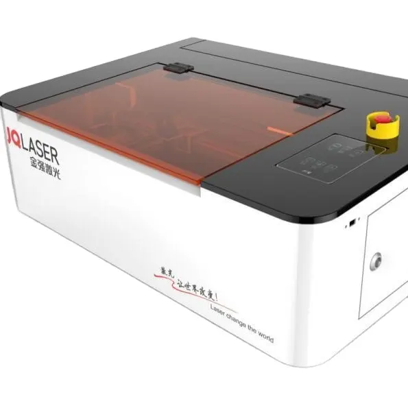 JQ LASER 4060 5030 desktop co2, mesin pemotong laser dan ukir kayu