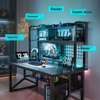 Usine Home Corner Table d'ordinateur de bureau Bibliothèque Combinaison Chambre E-Sports Chaise de jeu et bureau