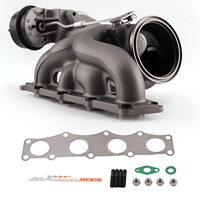 MaXpeedingrods Turbo TD04 à 6+6 éventails en aluminium usiné pour BMW 320i 328i 520i 528i X1 X3 Z4 N20 2.0L 2012-2018 Refroidissement par eau