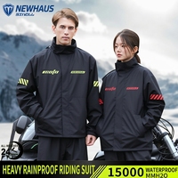 Ensemble imperméable réfléchissant personnalisé en polyester pour moto/vélo électrique, veste et pantalon de pluie pour homme, livreur