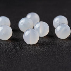 화이트 1 PC 마노 느슨한 비즈 수제 크리스탈 보석 액세서리 DIY 도매 반제품 단일 구슬 - Product Image 1