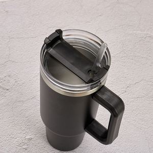 Custom Wholesale <b>Double</b> <b>Wall</b> Stainless Steel Insulated Vacuum Tumbler 30oz 40oz Tumbler with Handle and Straw - Product Image 3