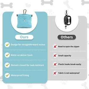 Free sample Custom Handmade Embossed Cute Bones Paw Prints Porcelain dog <b>treat</b> pouch Snack Small Storage Canister Ceramic Pet - Product Image 3