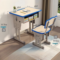 Bureau d'étudiant réglable, mobilier scolaire, vente en gros de tables et de chaises d'étudiant, chaise et bureau d'étudiant en Chine