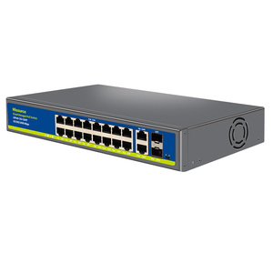 Hot bán 16 cổng đầy đủ <span class=keywords><strong>Gigabit</strong></span> PoE 10/100/1000Mbps Lite quản lý <span class=keywords><strong>Ethernet</strong></span> chuyển đổi cho CCTV/IP Camera 2 SFP 2 cổng uplink - Product Image 4