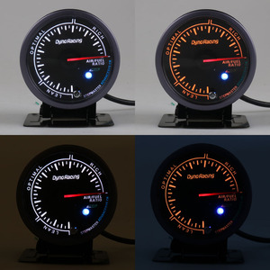 เกจวัดอัตราส่วนผสมอากาศกับเชื้อเพลิงขนาด 60 มม. 2.5 นิ้ว สำหรับดัดแปลงรถยนต์ 12V มอเตอร์สเต็ปเปอร์ความเร็วสูงอเนกประสงค์ อะไหล่ไฟฟ้าสำหรับการปรับแต่ง สีดำ - Product Image 5