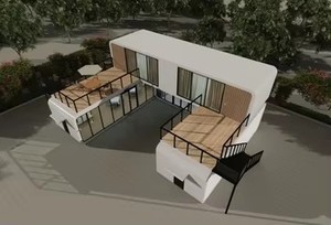 Cabañas Prefabricadas de Madera Estilo Apple, Personalizadas en Foshan 2025, Precio Económico, Módulos de Oficina Prefabricados, Cabañas de Hotel, Casas de Campo, Diseño Gratuito para <span class=keywords><strong>Martinica</strong></span> - Product Image 2