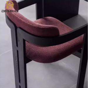 Silla de comedor italiana Normcore 0414 de madera de fresno macizo, muebles modernos simples de gama alta para el hogar para hoteles y mesas de té - Product Image 4