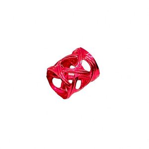 Bijou de perruque 8*9mm en alumine colorée, anneau décoratif pour extensions de cheveux tressés, boucle capillaire décorative, vente en gros - Product Image 5