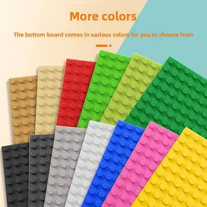 Wange Grandes briques de construction en plastique, murales, universelles, pour enfants de 2 à 6 ans, avec surface de pose lisse, planche de table, base unisexe - Product Image 2