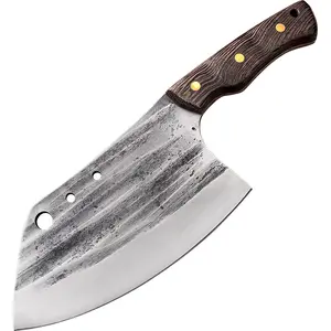 Profesyonel şef bıçağı yüksek karbon paslanmaz çelik tam Tang kasap dilimleme kesme balık ve sebze mutfak bıçağı