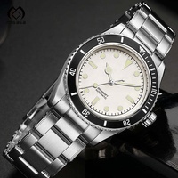 Montre Automatique Homme Haute Qualité Lumineuse de Plongée Vintage, Mécanique Saphir, Étanche 200m en Acier Inoxydable