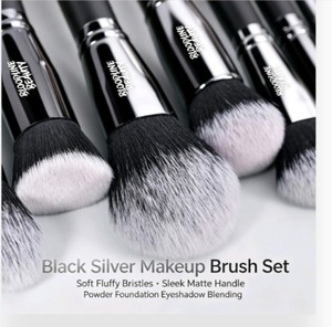 DailyQueen Morph 16Pcs ELF Vegan Synthetic Hair Paint Makeup Brushes Custom Logo High Quality Bling Foundation Shaving Brush - Product Image 2