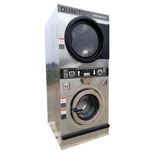 Laveuse et sécheuse superposées commerciales à monnayeur pour laverie automatique, 12 kg, 15 kg, 20 kg - Product Image 1