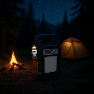 Station d'alimentation solaire portable 500W avec batterie lithium-ion et lampe torche pour le camping et les situations d'urgence - Product Image 2