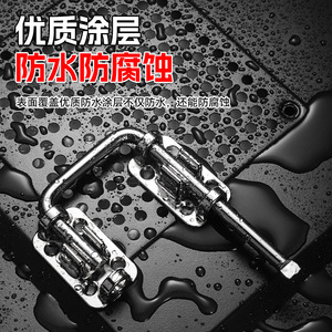 Niu Xiang 180 Degree Corner Door <b>Lock</b> Stainless Steel Heavy Duty Pins Universal Home Use - Product Image 2