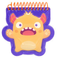 Cartoon Spiral PVC Lernheft Niedliches Loseblatt-Notizbuch für Schüler Tragbares Taschen-Geschenk Großhandel Bücher
