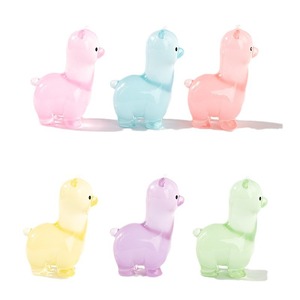 Cute Cartoon Alpaca Figurine Resin Miniature Decor Home <b>Office</b> <b>Desk</b> Car Accessory Multi Color <b>Compact</b> Design - Product Image 1