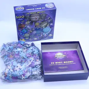 Tùy chỉnh jigsaw puzzle trẻ em của Câu Đố 500 miếng đóng hộp hành tinh Câu Đố ghép hình đồ chơi