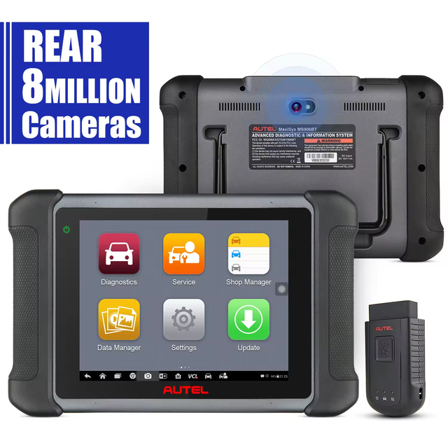 MS906S Scan Tool, Pre & Post Scan Reports, 25 Service Functions, Data Logging, Print & Save Easily.