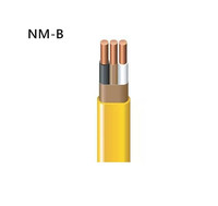 Câble électrique en cuivre massif plat isolé PVC, norme ASTM, pour bâtiments résidentiels, NM-B 12-2 600V 2 4 6 8 10 12 14 16 AWG