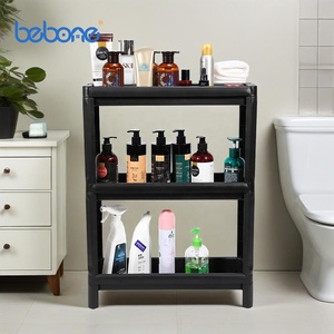 Giá rẻ 3 Tier đa góc Kệ nhà bếp Kệ nhựa Kệ phòng tắm Kệ tổ chức - Product Image 2