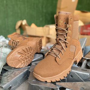 Botas de Combate de Caña Alta para Senderismo en el Desierto, Unisex, con Suela de Goma, Tacón Bajo, Transpirables, Resistentes al Desgaste y Antideslizantes - Product Image 1