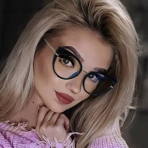 Maidis Cat Eye Eyeglasses Frames Red Ac Lens Anti Blue Light Women Full Frame <b>Spring</b> <b>Hinges</b> - Product Image 2