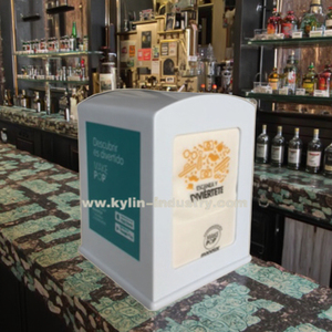 Dispensador de servilletas de plástico duradero de bajo coste, soporte <span class=keywords><strong>vertical</strong></span> para bar, café, China - Product Image 1