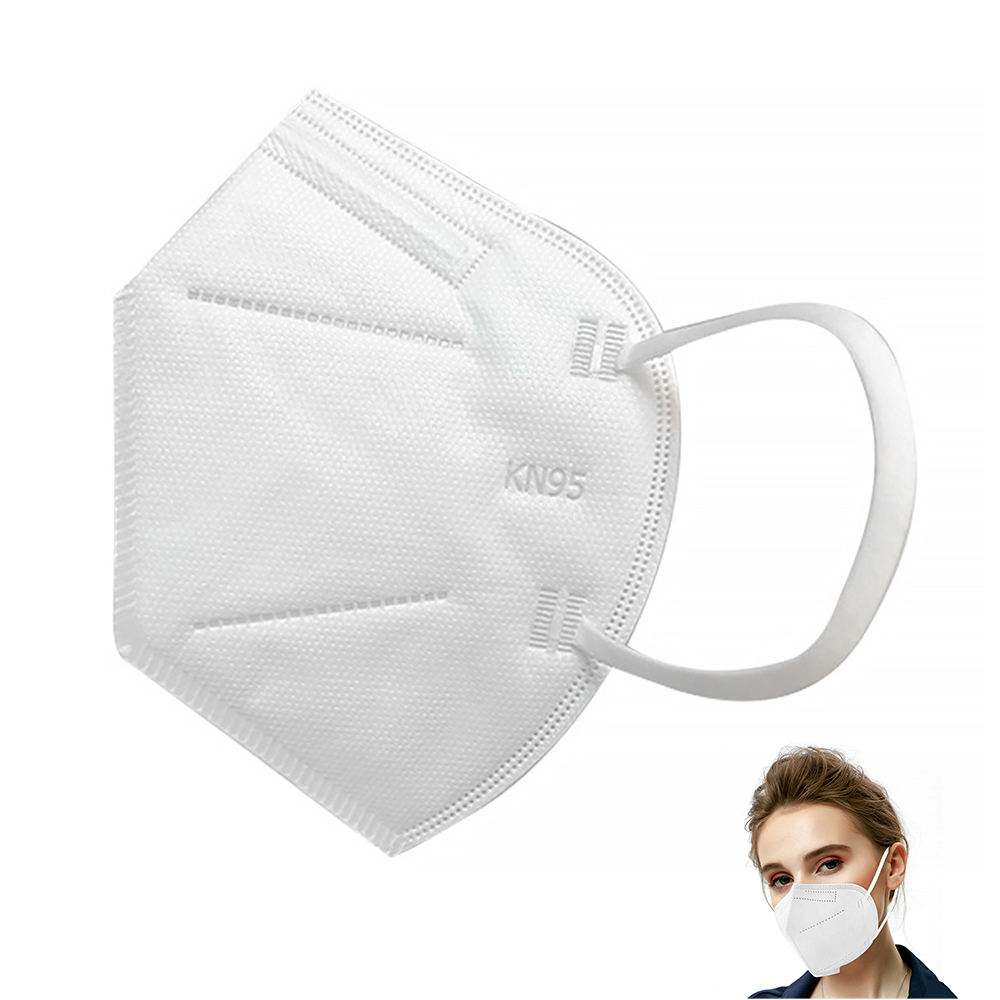 In Stock KN95mask Disposable Protective Nonwoven KN95 Folding Half Face Mask for Self Use
