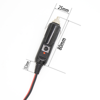 1,5m 18AWG Hochleistungs-Kfz-Kabelbaum mit LED-Anzeige und DC-Verlängerungsstecker