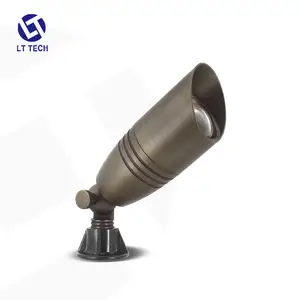 LT2505 low voltage landscape outdoor accent light adjustable power integrated spotlight smart security brass light outdoor