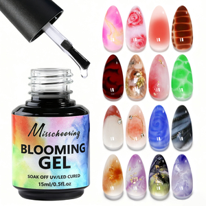 Esmalte de Uñas en Gel Transparente Profesional de 8ml y 15ml, Efecto Degradado de Acuarela y Mármol, Secado con Lámpara UV/LED - Product Image 1