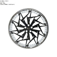 Nouvelles jantes en aluminium forgé FcForged 18-30 pouces 666M à rayons multiples 5x120 pour E90/E92/F10/F30/F34 finition bleue pour voitures particulières