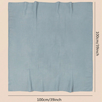 Couverture d'emmaillotage pour enfants en 3 pièces, confortable, respirante et douce, pour toutes les saisons, serviette de bain unie. Certification CPC